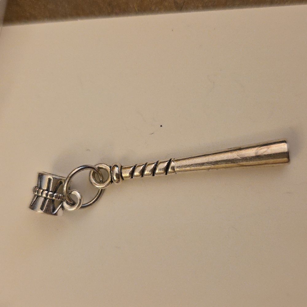 BASEBALL Bat Charm Fits pandora  Systems